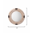 J&D Designs Foreman Transitional Wood Simple Mirror in White Washed Finish