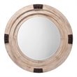 J&D Designs Foreman Transitional Wood Simple Mirror in White Washed Finish