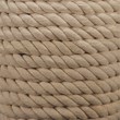 J&D Designs Coastal Fabric Table Lamp with Tapered Shade in White Rope Finish