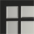 J&D Designs Chelsea Metal Extremely Versatile Grid Mirror in Matte Black