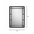 J&D Designs Chelsea Metal Extremely Versatile Grid Mirror in Matte Black