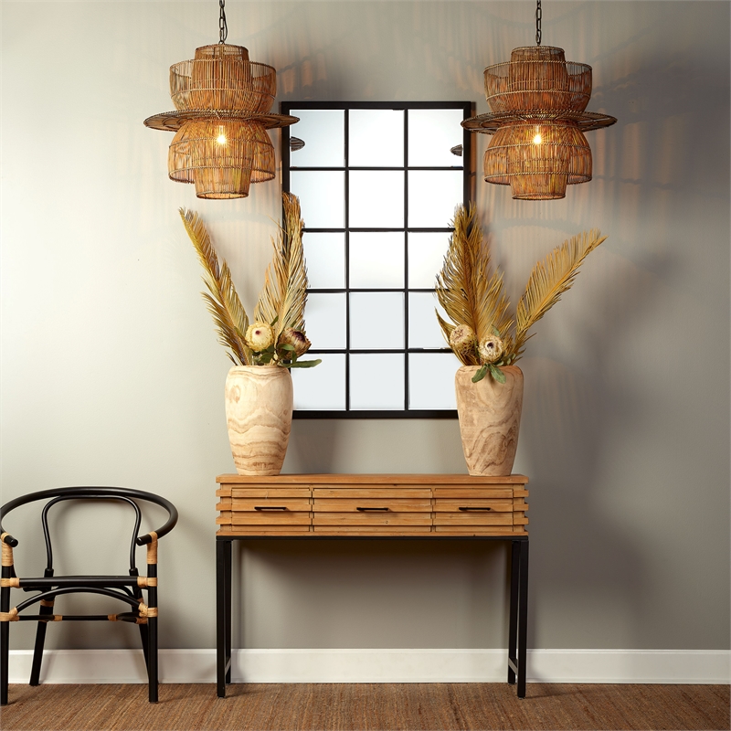 j&d designs tribecca metal extremely versatile grid mirror in matte black