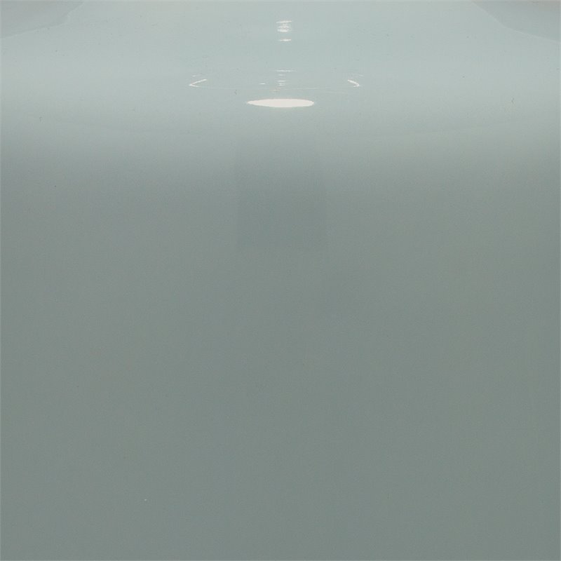 J&D Designs Transitional Glass Jar Table Lamp with Tapered Shade in Light Blue