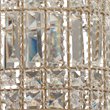J&D Designs Transitional Glass Pendant in Clear and Antique Gold