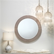 J&D Designs Transitional Glass Pendant in Clear and Antique Gold