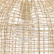 J&D Designs Coastal Rattan Whisper Hand-woven Pendant in Mushroom Beige Finish