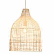 J&D Designs Coastal Rattan Whisper Hand-woven Pendant in Mushroom Beige Finish