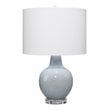 J&D Designs Aubrey Coastal Ceramic Table Lamp with Clear Acrylic Base in Blue