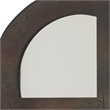 J&D Designs Wood Elegant and Rustic Window Mirror in Antique Dark Brown