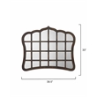 J&D Designs Wood Elegant and Rustic Window Mirror in Antique Dark Brown