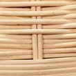 J&D Designs Cape 1-Light Rattan & Linen Table Lamp in Natural/White