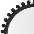 J&D Designs Brighton Beveled Transitional Fir Wood Mirror in Dark Charcoal