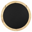 J&D Designs Ohana Round Coastal Rattan & Glass Wall Mirror in Natural
