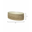 J&D Designs Co Barbados Oval Coastal Rattan & Glass Coffee Table in Natural