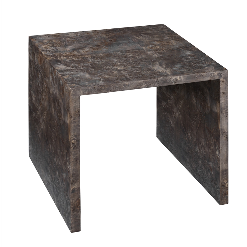 J&D Designs Co Bedford Traditional Wood Nesting Tables in Charcoal (Set of 2)