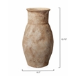 J&D Designs Co Root Coastal Ceramic Decorative Vase in Hazelnut Brown