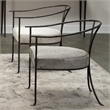 J&D Designs Co Kai Transitional Leather & Iron Chair in Gray/Black