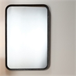 J&D Designs Co Principle Transitional Iron Metal Vanity Mirror in Black