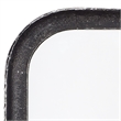 J&D Designs Co Principle Transitional Iron Metal Vanity Mirror in Black