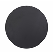 J&D Designs Co Refined Round Transitional Iron Metal Wall Mirror in Black