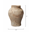 J&D Designs Co Grove Coastal Ceramic Decorative Vase in Hazelnut Brown