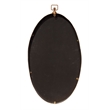 J&D Designs Wade Iron Metal/Engineered Wood Accent Mirror in Antique Brass