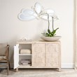 J&D Designs Juniper Three-Door Engineered Wood Accent Chest in Gray Wash