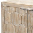 J&D Designs Juniper Three-Door Engineered Wood Accent Chest in Gray Wash