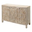 J&D Designs Juniper Three-Door Engineered Wood Accent Chest in Gray Wash