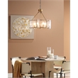 J&D Designs Co Glenn Large Round Metal Chandelier In Antique Brass