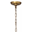J&D Designs Co Glenn Large Round Metal Chandelier In Antique Brass