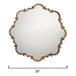 J&D Designs Co Saint Albans Steel Mirror in Antique Brass