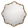 J&D Designs Co Saint Albans Steel Mirror in Antique Brass
