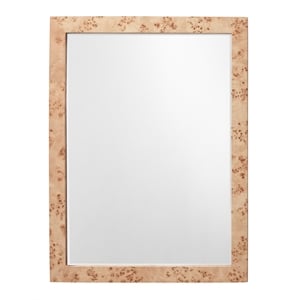 J&D Designs Co Chandler Rectangle Wood Mirror in Natural