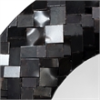 J&D Designs Co Enigma Iron Oval Mirror  in Black