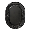 J&D Designs Co Enigma Iron Oval Mirror  in Black