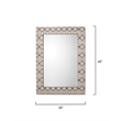 J&D Designs Co Kaleidoscope Rectangle Mirror in Blue Paper