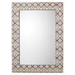 J&D Designs Co Kaleidoscope Rectangle Mirror in Blue Paper