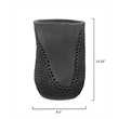 J&D Designs Co Moonrise Decorative Vase in Matte Black Porcelain