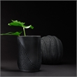 J&D Designs Co Moonrise Decorative Vase in Matte Black Porcelain