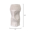 J&D Designs Co Night Sky Decorative Vase in Matte White Porcelain