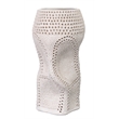 J&D Designs Co Night Sky Decorative Vase in Matte White Porcelain
