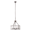 J&D Designs Co Glenn Large Round Metal Chandelier in Bronze