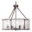 J&D Designs Co Glenn Large Round Metal Chandelier in Bronze
