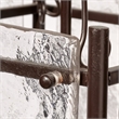 J&D Designs Co Glenn Small Square Metal Chandelier in Bronze