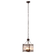 J&D Designs Co Glenn Small Square Metal Chandelier in Bronze