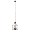 J&D Designs Co Glenn Small Square Metal Chandelier in Bronze