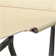 J&D Designs Co Abilene Leather Lounge Chair in White