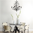 J&D Designs Co Blooming Iron Chandelier in Black