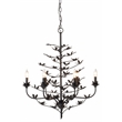 J&D Designs Co Blooming Iron Chandelier in Black